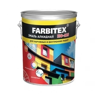 Эмаль Farbitex 5,0кг алкидная ПФ-115 белый