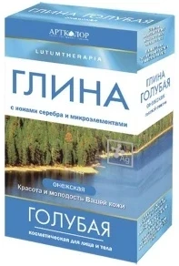Глина косметическая ArtColor Lutumtherapia 100г Голубая онежская
