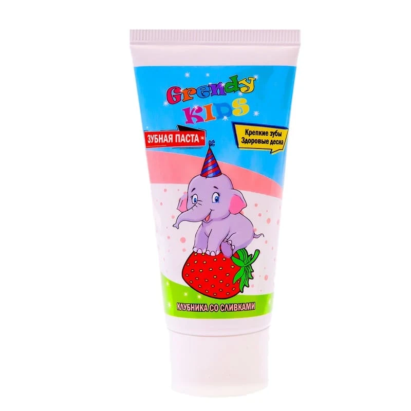 Зубная паста Grendy Kids 75г Клубника со сливками