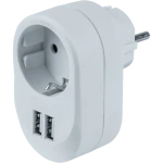 Адаптер-переходник Navigator 2xUSB 5V 3.4A/розетка 230В 614540
