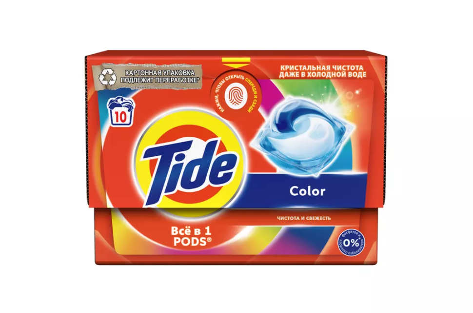 Капсулы Tide All in 1 Pods Color (цена за 1шт/10шт в упаковке)