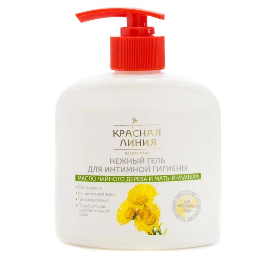 Гель д/интимной гигиены Красная линия 250мл Нежный