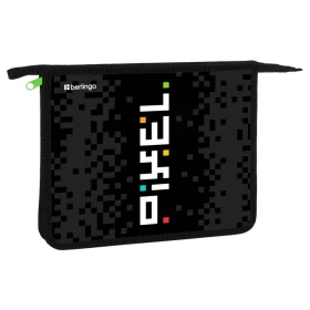 Папка д/тетрадей А5 Pixel style Berlingo /пластик, на молнии/