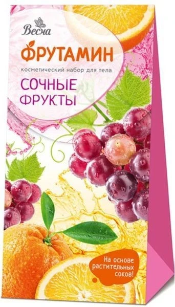 Подарочный набор Фрутамин Сочные фрукты (крем д/рук питат. 75мл + крем д/ног смягч. 75мл)