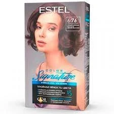 Краска-гель д/волос Estel Signature 6/76 Горький шоколад