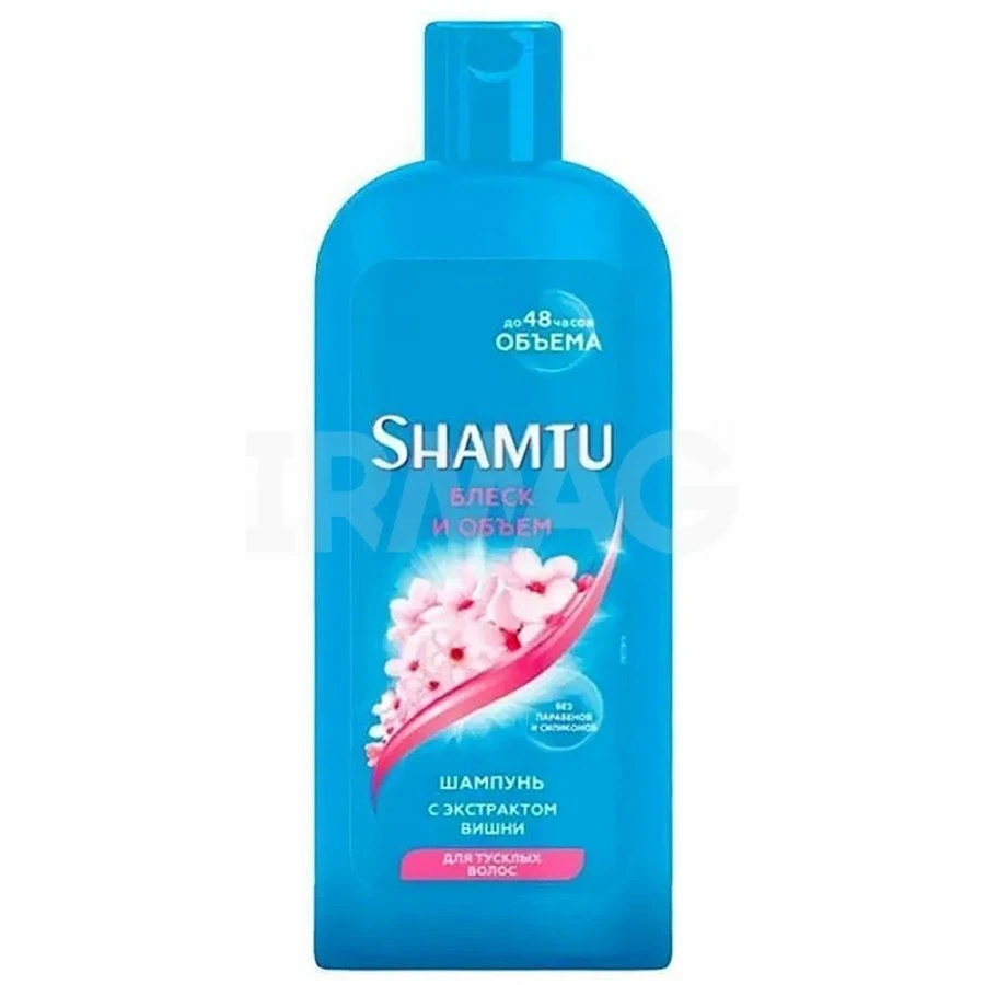 Шампунь Shamtu 300мл Блеск и объём с экстрактом вишни
