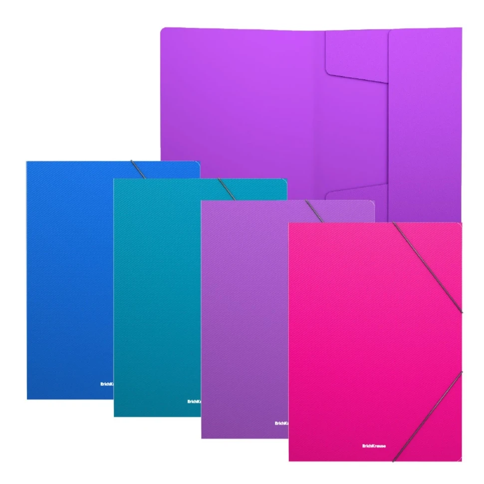 Папка на резинках А4 Diagonal Vivid ErichKrause