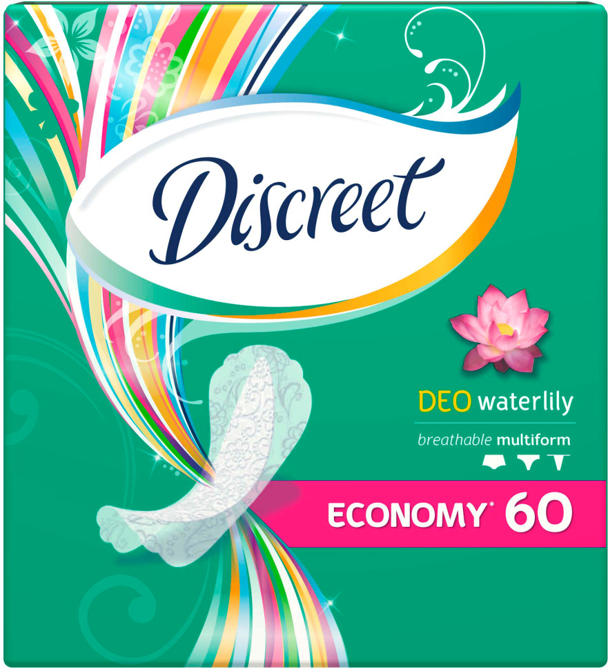 Прокладки ежед. Discreete 60шт Deo Водная лилия 170354