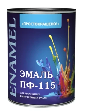 Эмаль Простокрашено 1,9кг алкидная ПФ-115 сиреневый