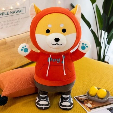 Игрушка мягкая Akita in hoodie 28см
